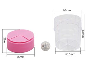 Контейнер с IML-этикеткой с 4 отделениями, CX004