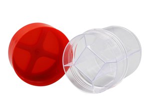 Круглый контейнер с IML-этикеткой с 4 отделениями, CX004B