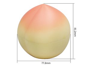 Контейнер с IML-этикеткой в форме персика 60 мл, CX088