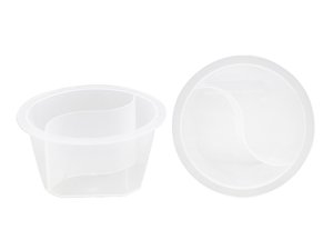 Раздельный контейнер с IML-этикеткой с 2 отделениями, CX075