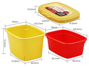 Пластиковый пищевой контейнер с IML-этикеткой, CX107