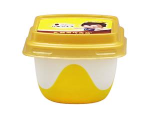 Квадратный контейнер с крышкой с двумя цветами с IML-этикеткой 80 мл, CX104