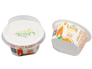 Стаканчики с крышкой с IML этикеткой 70 мл, CX030