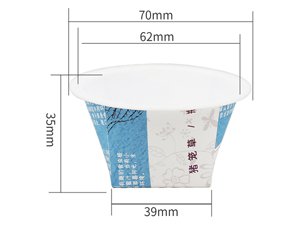 Стаканчики с крышкой с IML этикеткой 70 мл, CX056