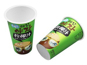 Стаканчик пластиковый с IML этикеткой 380 мл, CX017