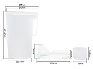 Спортивные бутылки для воды с IML этикеткой 2600 мл, CX108B