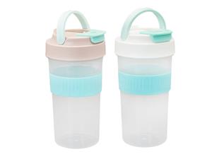 Переносной стакан для воды и напитков с крышкой с IML этикеткой 500 мл, CX109