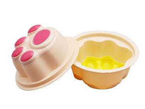 Чашка в форме кошачьей лапки с IML этикеткой 100 мл, CX136