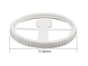 Пластиковая круглая крышка с IML этикеткой с ложкой Ø71,86 мм, CX023