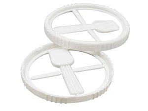 Пластиковая круглая крышка с IML этикеткой с ложкой Ø71,86 мм, CX023