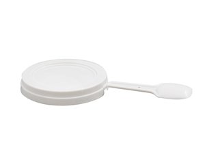 Пластиковая круглая крышка с IML этикеткой с ручкой Ø71 мм, CX013